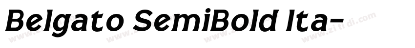 Belgato SemiBold Ita字体转换